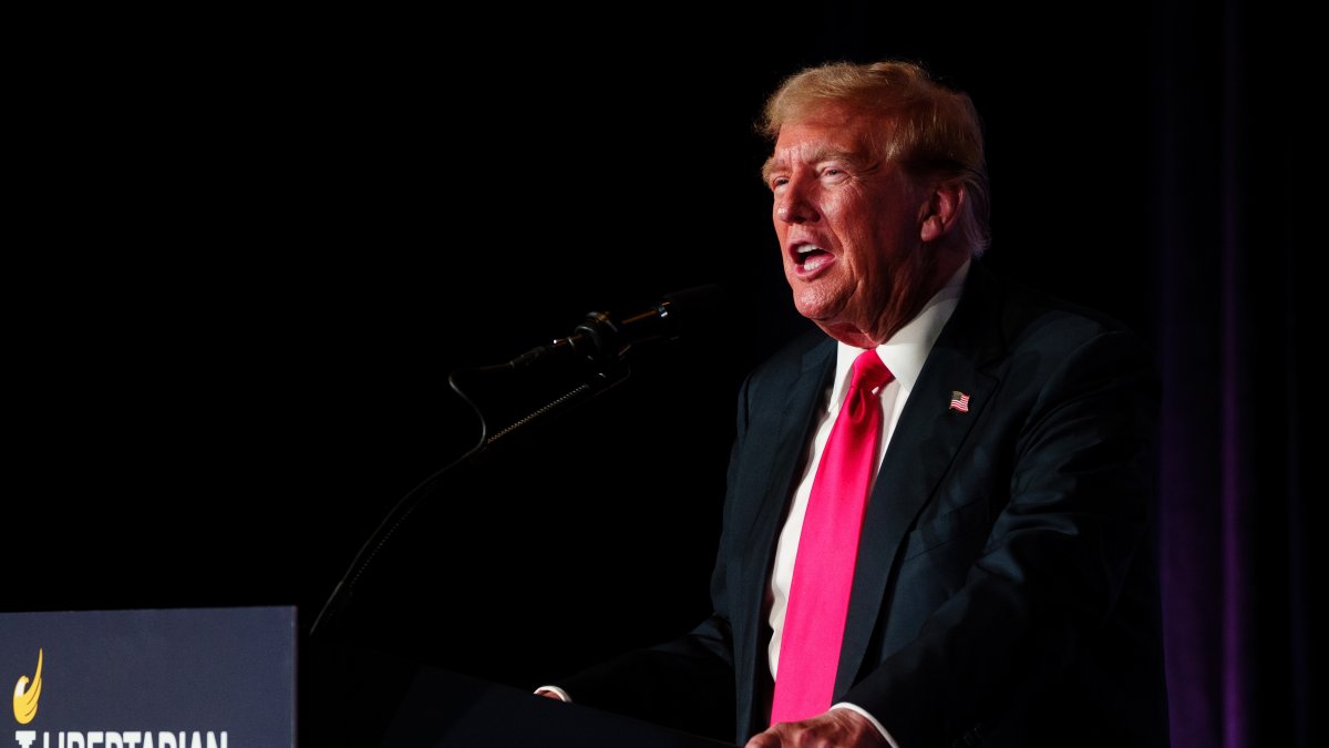 Washington. Donald Trump, en la aparición pública del sábado 25 de mayo de 2024.