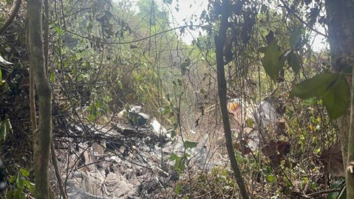 La avioneta se accidentó en el sector Estero Medina, perteneciente al cantón Santa Rosa.