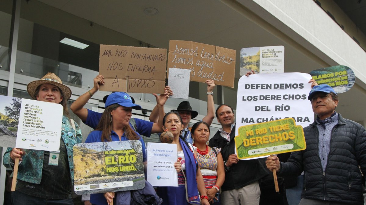 Colectivos presentaron una acción de protección en el Complejo Judicial del Norte a favor del río Machangara y quebradas