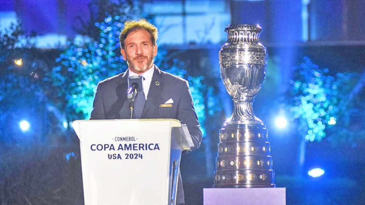 El presidente de Conmebol presentó el sortero de la Copa América 2024