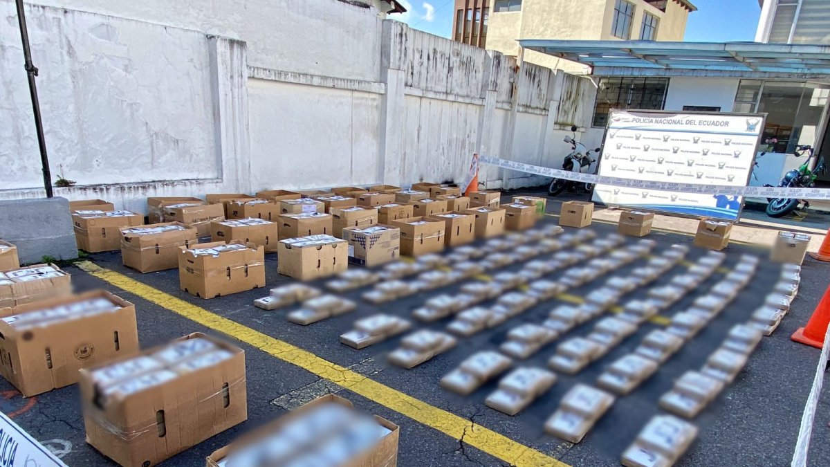 La droga encontrada tenía como destino Centroamérica, Norteamérica y varios países de Europa.