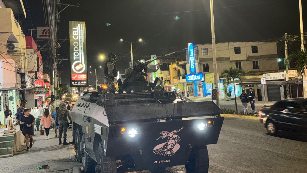 Operaciones militares se realizaron en la vía Montecristi