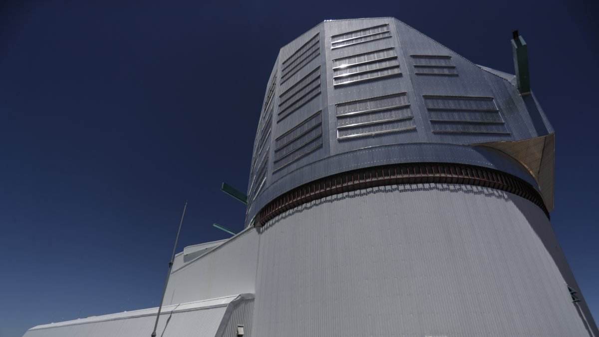 observatorio que se encuentra en construcción, ubicado en el cerro Pachón, en la región de Coquimbo.