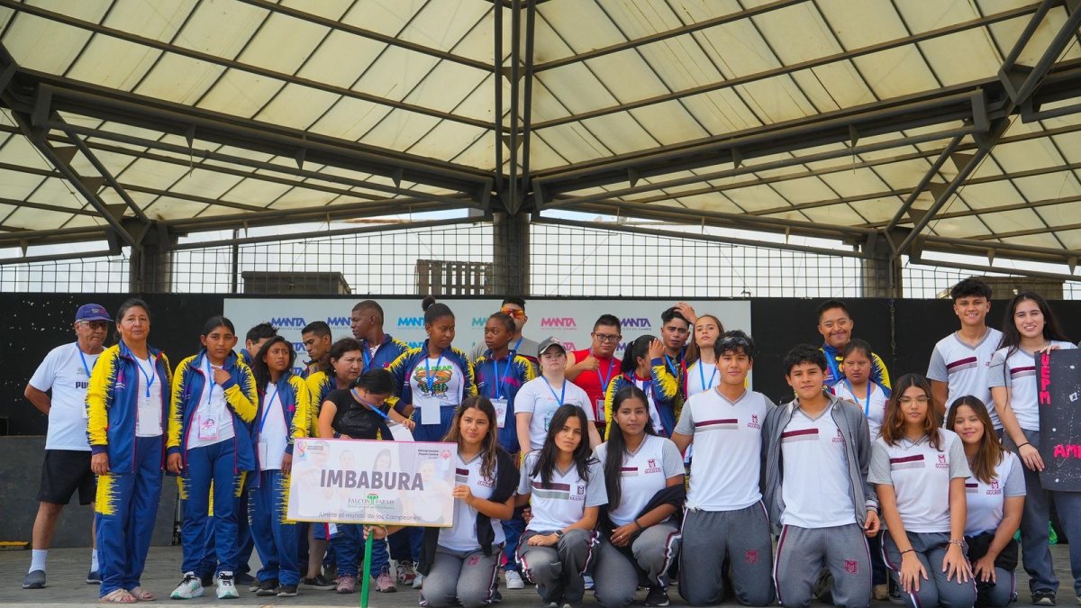 Las delegaciones llegaron hasta Manta para los Juegos de Olimpiadas Especiales.