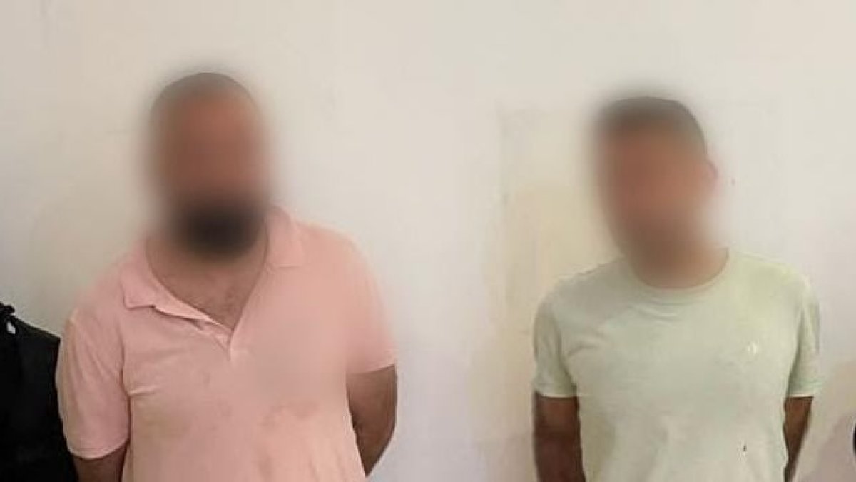 Los ciudadanos turcos detenidos en La Puntilla.