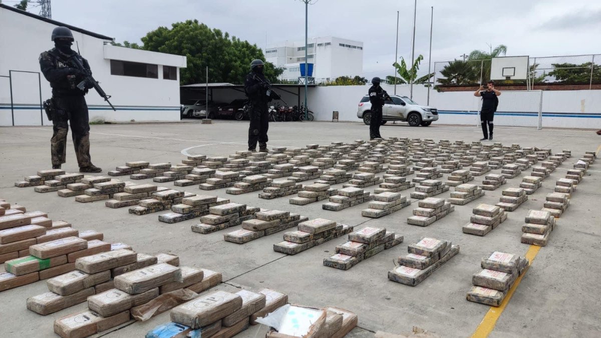 Más de 170 toneladas de droga han sido decomisadas en el primer semestre de este 2024 en Ecuador.