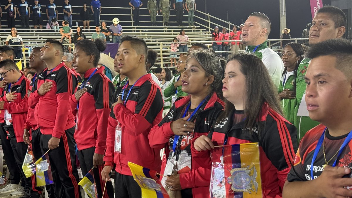 Inauguración de las Olimpiadas Especiales en Manta.