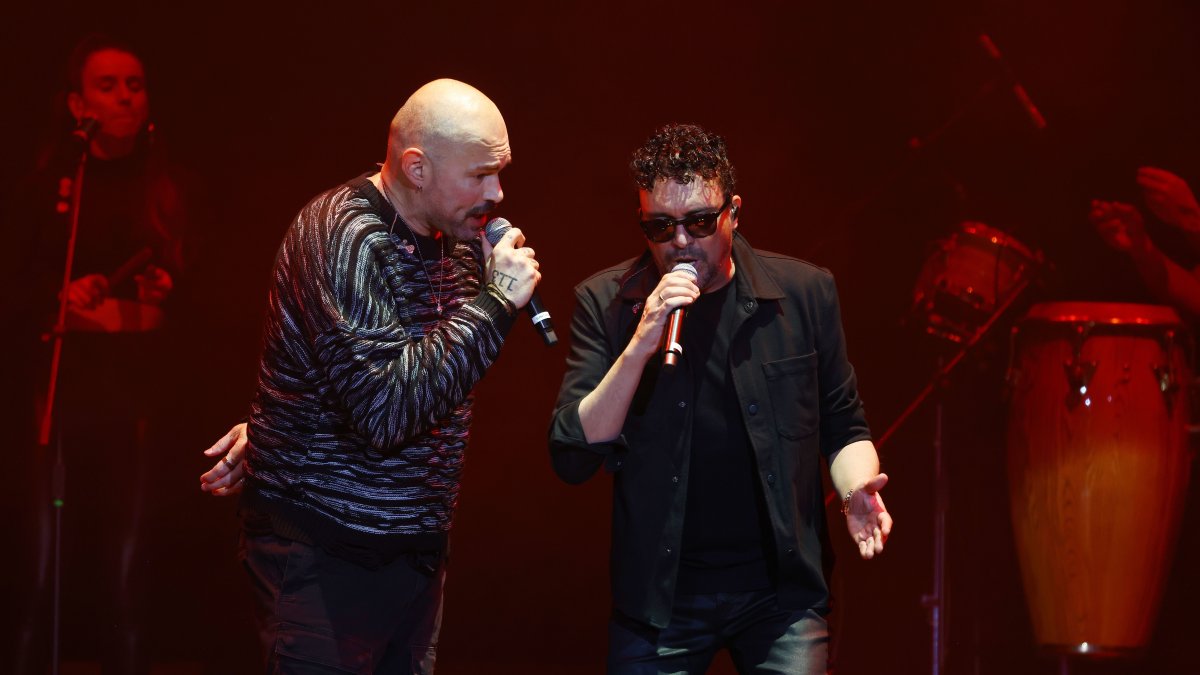 Los colombianos aprovecharon el show para conversar con su público.