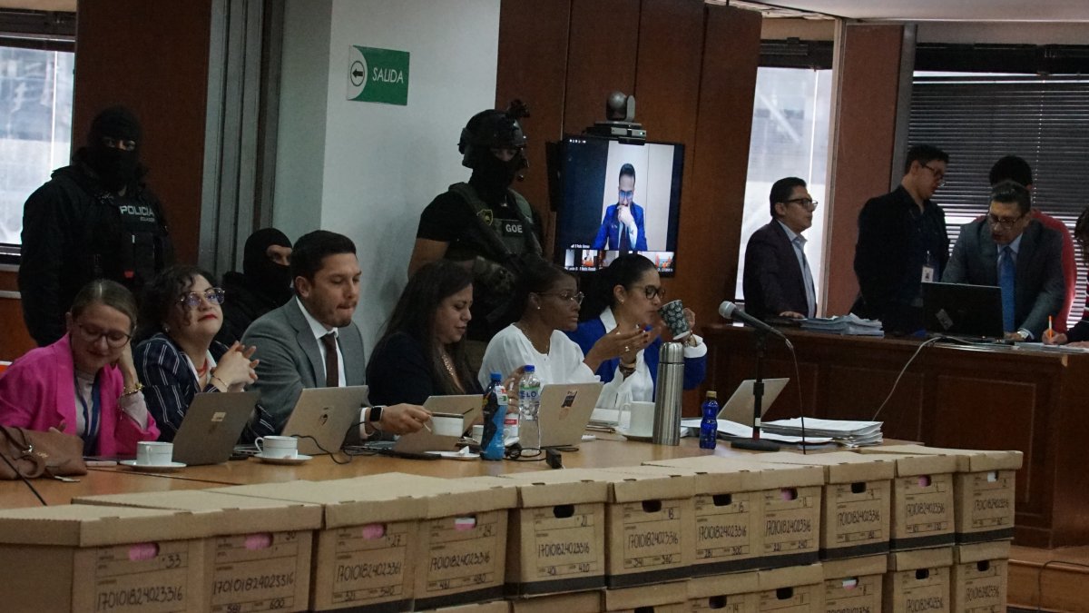 La fiscal Diana Salazar y los su grupo de investigadores del caso Purga.