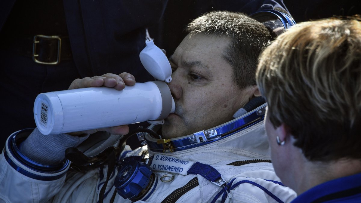 Moscú. El ruso Oleg Kononenko, en uno de sus retornos del espacio.