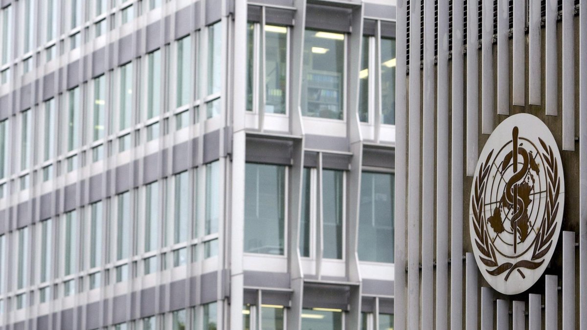 El edificio de la Organización Mundial de la Salud en Ginebra, Suiza, el 27 de abril de 2009.