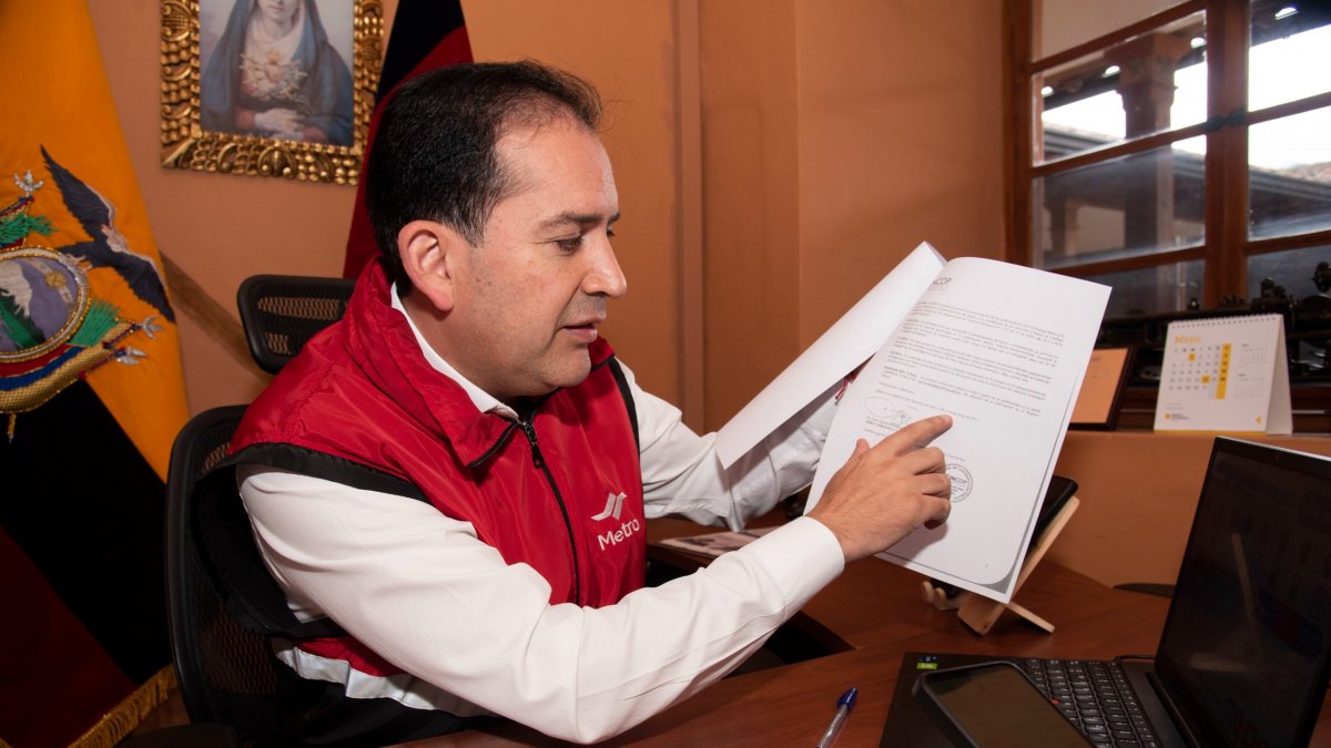 Víctor Hugo Villacrés ocupó la gerencia del Metro de Quito desde el 6 de junio de 2023.