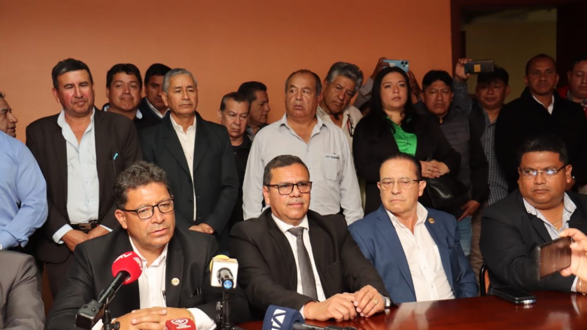 Federación de Transporte Terrestre de Pichincha realizó una rueda de prensa este 10 de junio de 2024.