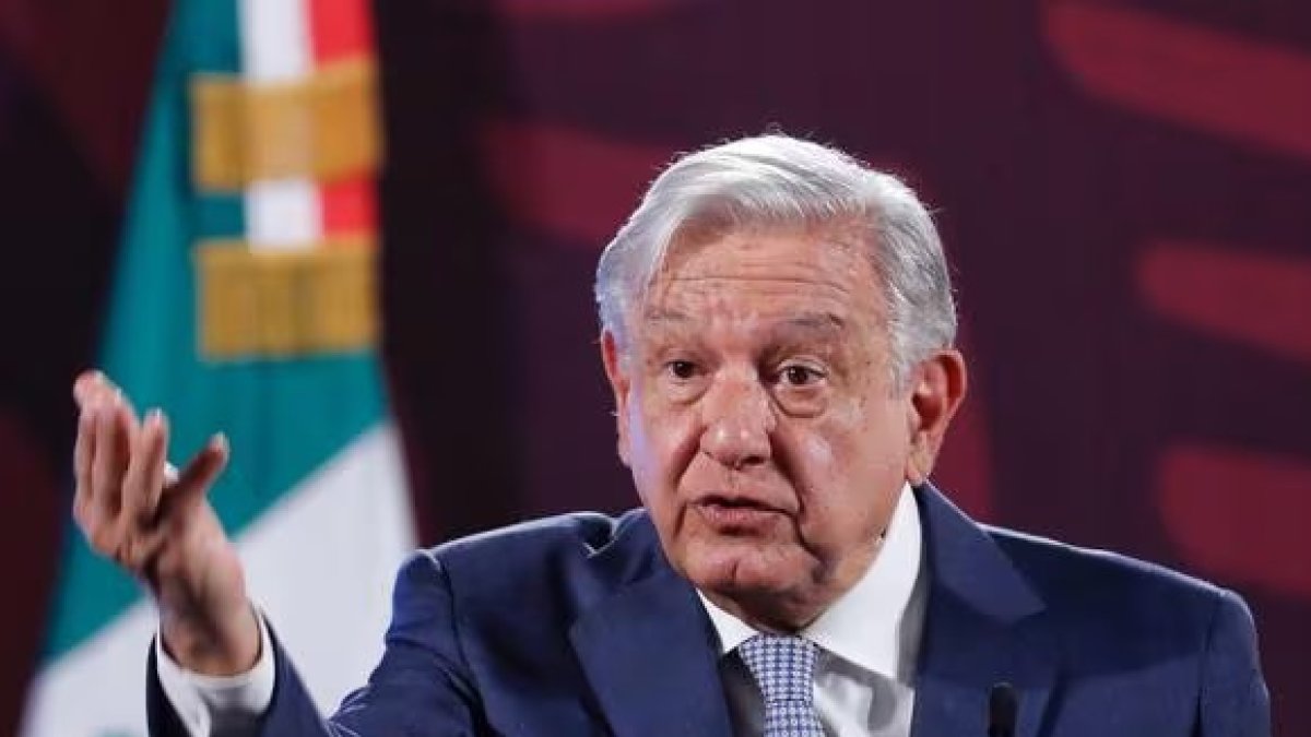 El presidente de México, Andrés Manuel López Obrador, en el Palacio Nacional de Ciudad de México.