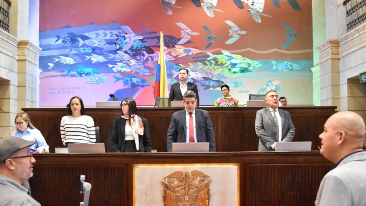 La Cámara de Representantes de Colombia es presidida por Andrés Calle.