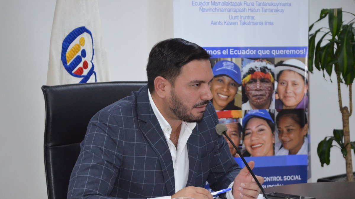 El presidente del Consejo de Participación Ciudadana (CPCCS), Andrés Fantoni.