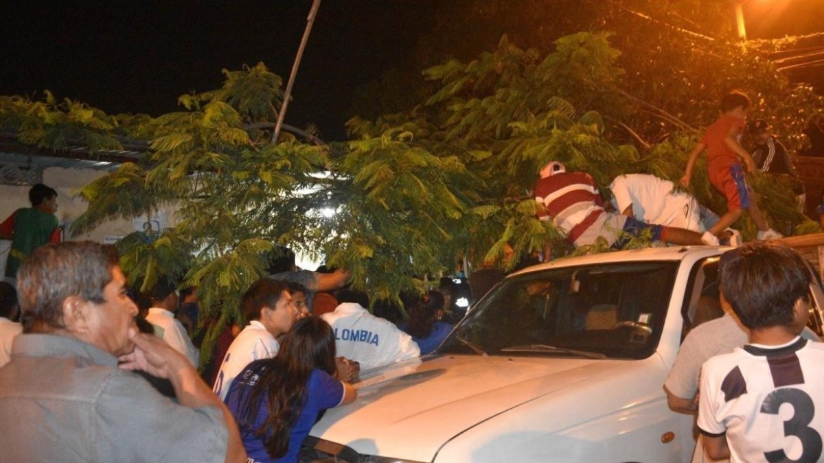 Cristofer Ariel De la Cruz Cochea quedó inerte, sentado en una silla.