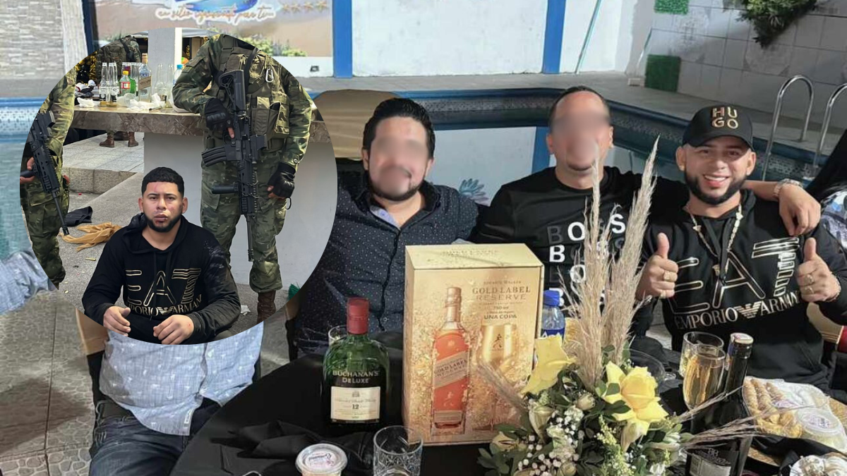 Borys Alexi Párraga Figueroa fue detenido por el Ejército, en una fiesta en El Empalme.