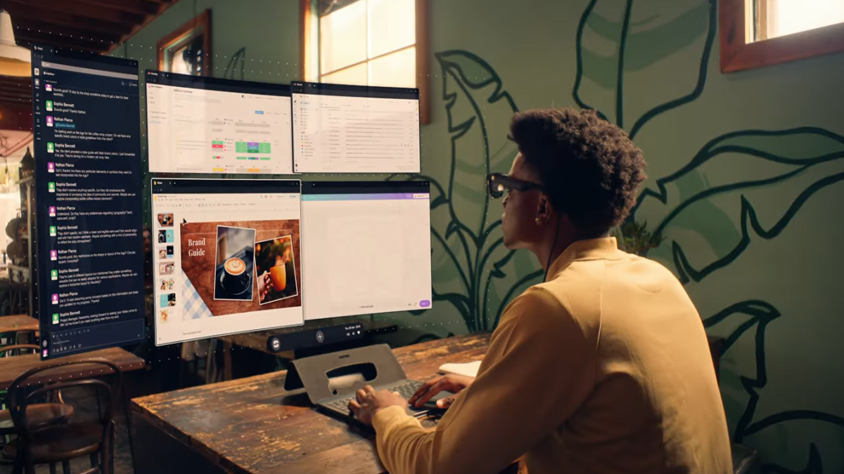 Spacetop G1 es el primer computador portátil sin pantalla que usa gafas de realidad aumentada.