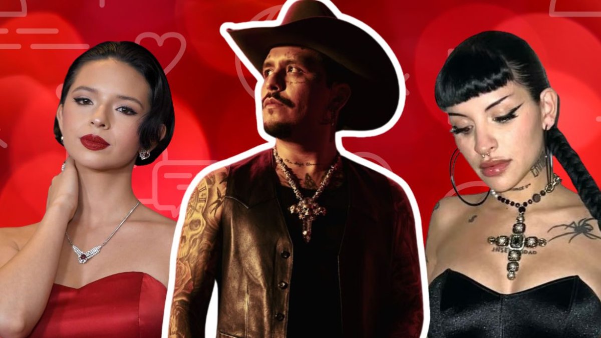 Los nombres de Ángela Aguilar, Christian Nodal y Cazzu inundan las redes sociales