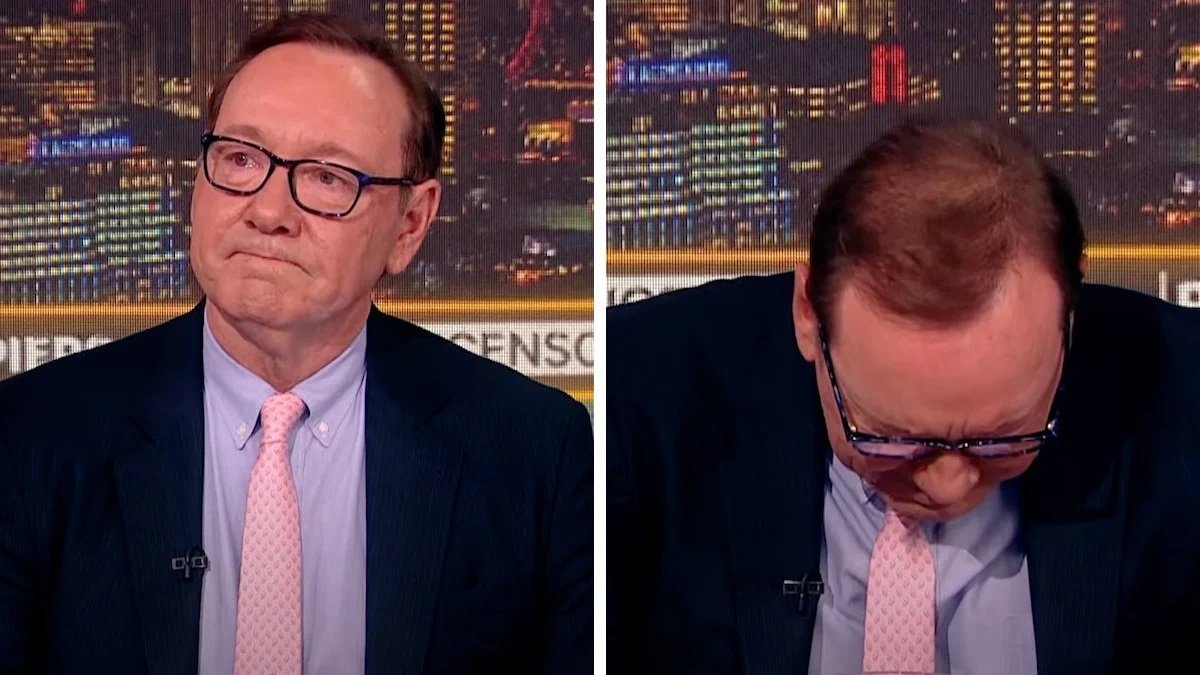 Kevin Spacey se quiebra en el programa de Piers Morgan.