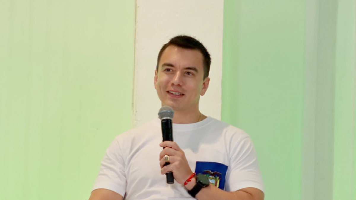 El presidente de la República, Daniel Noboa Azín.