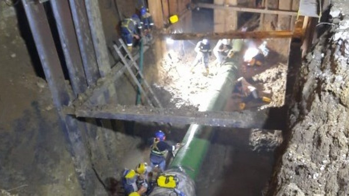 La noche de este 13 de junio, Interagua informó que iniciarían los trabajos de soldadura.