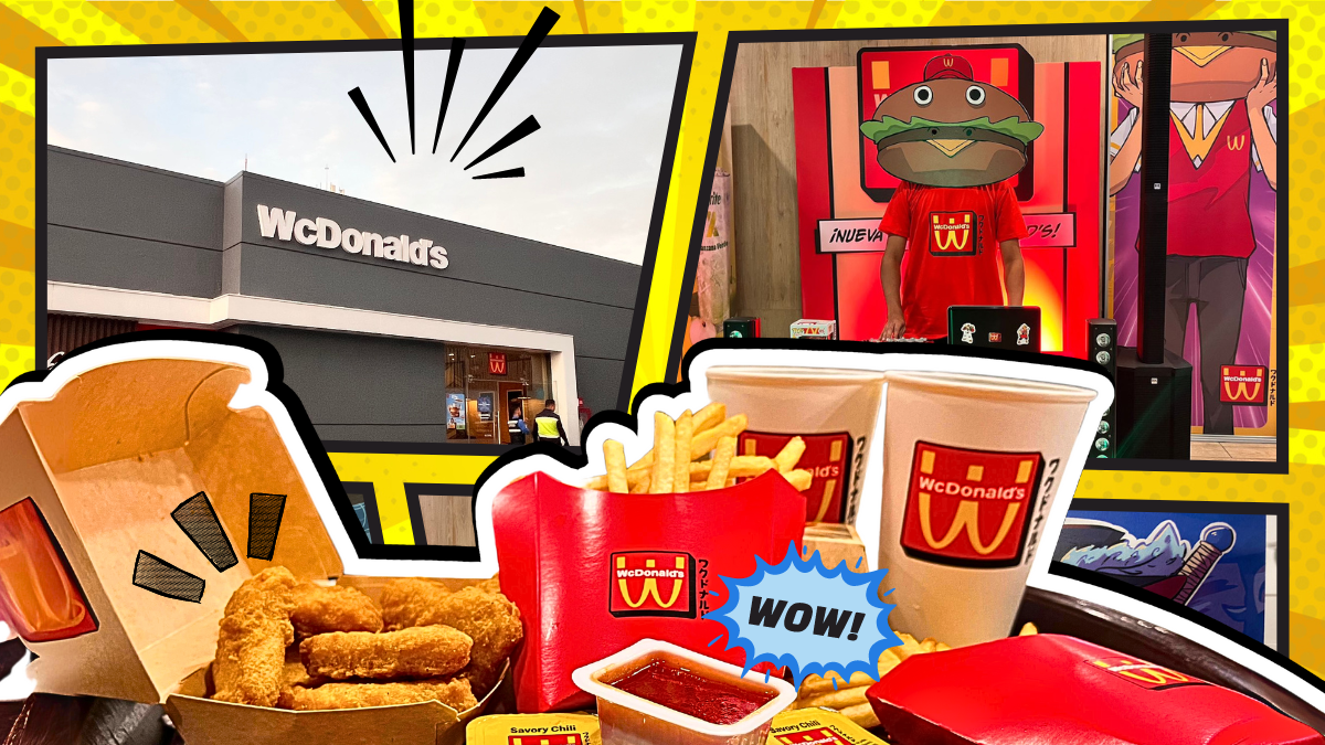 McDonald’s se transforma en WcDonald's, adoptando un estilo inspirado en el universo manga japonés.
