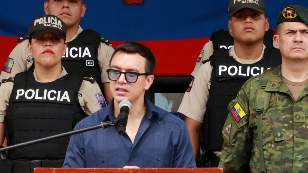 Los ministerios de Defensa e Interior conforman el Bloque de Seguridad de Daniel Noboa.