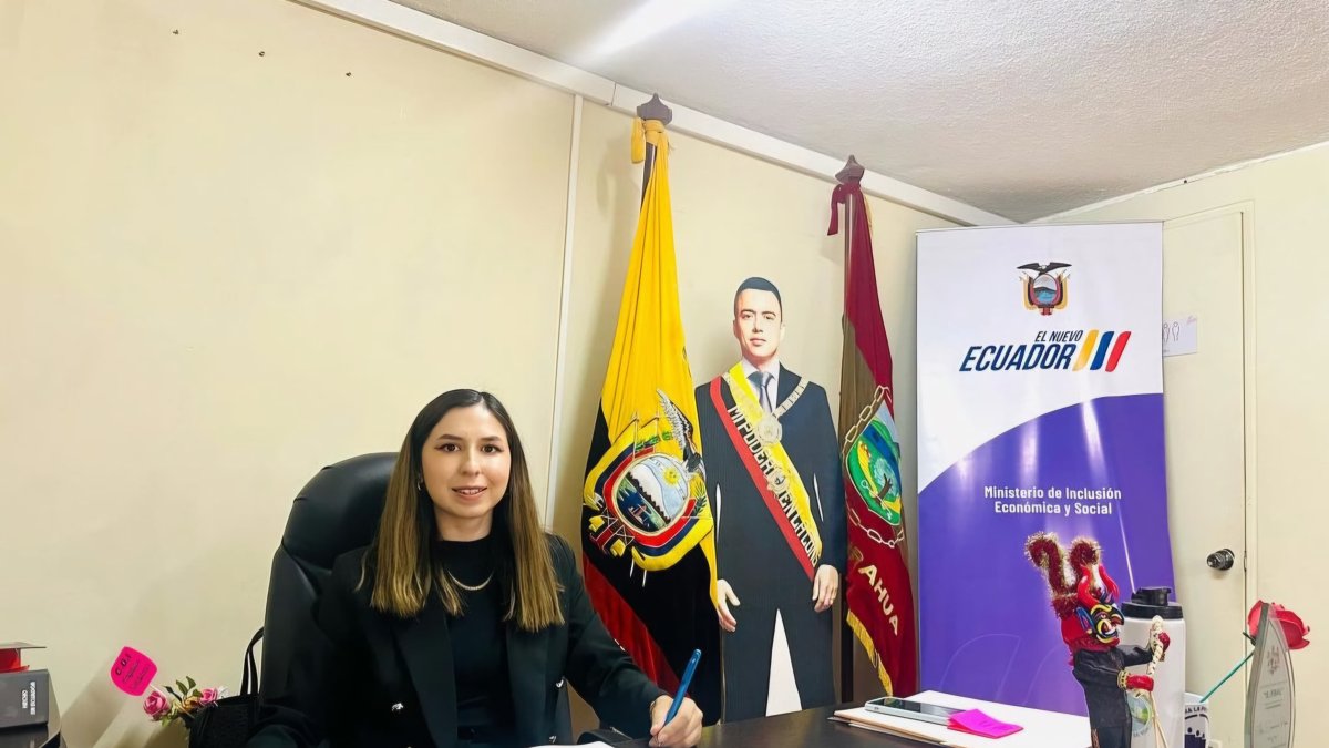 Doménica Peña Trávez ingresó al Ministerio de Inclusión Económica y Social (MIES) el 1 de enero de 2024, ya posesionado Daniel Noboa.