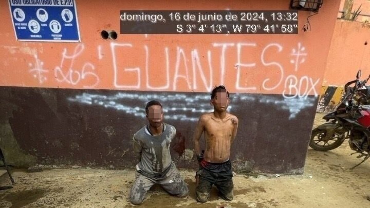 En un operativo de control en zona minera del cantón Ponce Enriques la policía y Fuerzas Armadas fueron recibidos con disparos