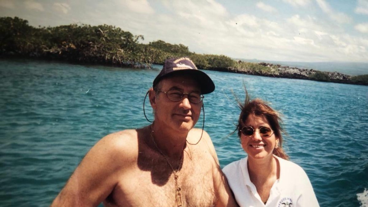 Furio Valbonesi y Gloria Acosta cuando eran pareja.