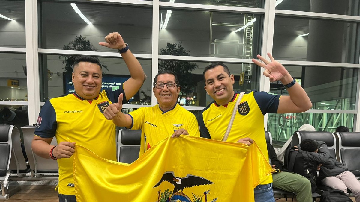 Erick Mantilla no dejó su bandera de Ecuador para alentar a la Tri en Estados Unidos