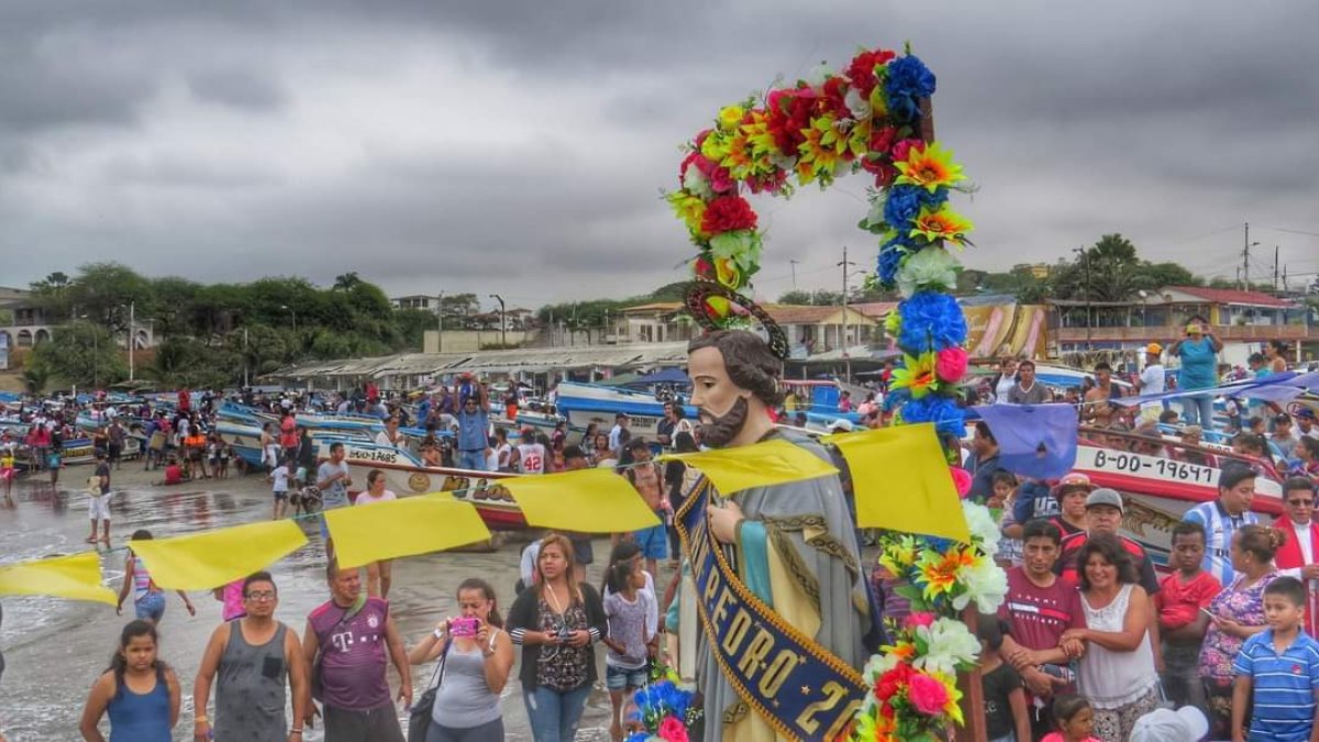 El 29 de junio, se realizará, la procesión marítima, La misa solemne, la bendición de las embarcaciones