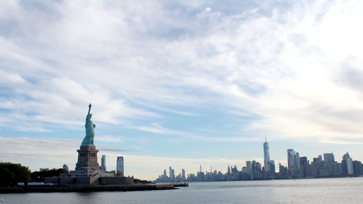 Fotografía que muestra un detalle de la Estatua de la Libertad, el 11 de junio de 2024, en Nueva York. ​