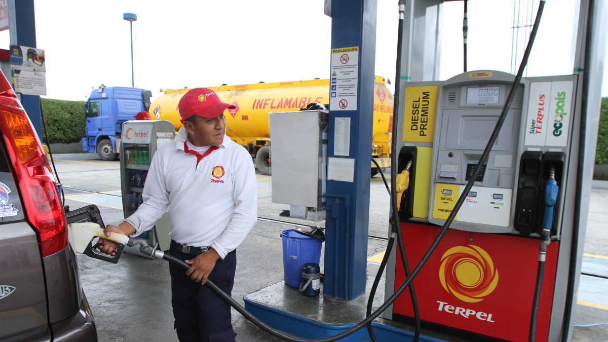 Estación. Una las gasolineras Terpel que hay en el Ecuador.