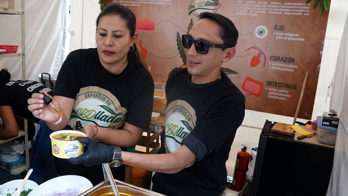 Iniciativa. La dosis de CBD son tres gotitas por plato y brinda un efecto de relajación en la persona.