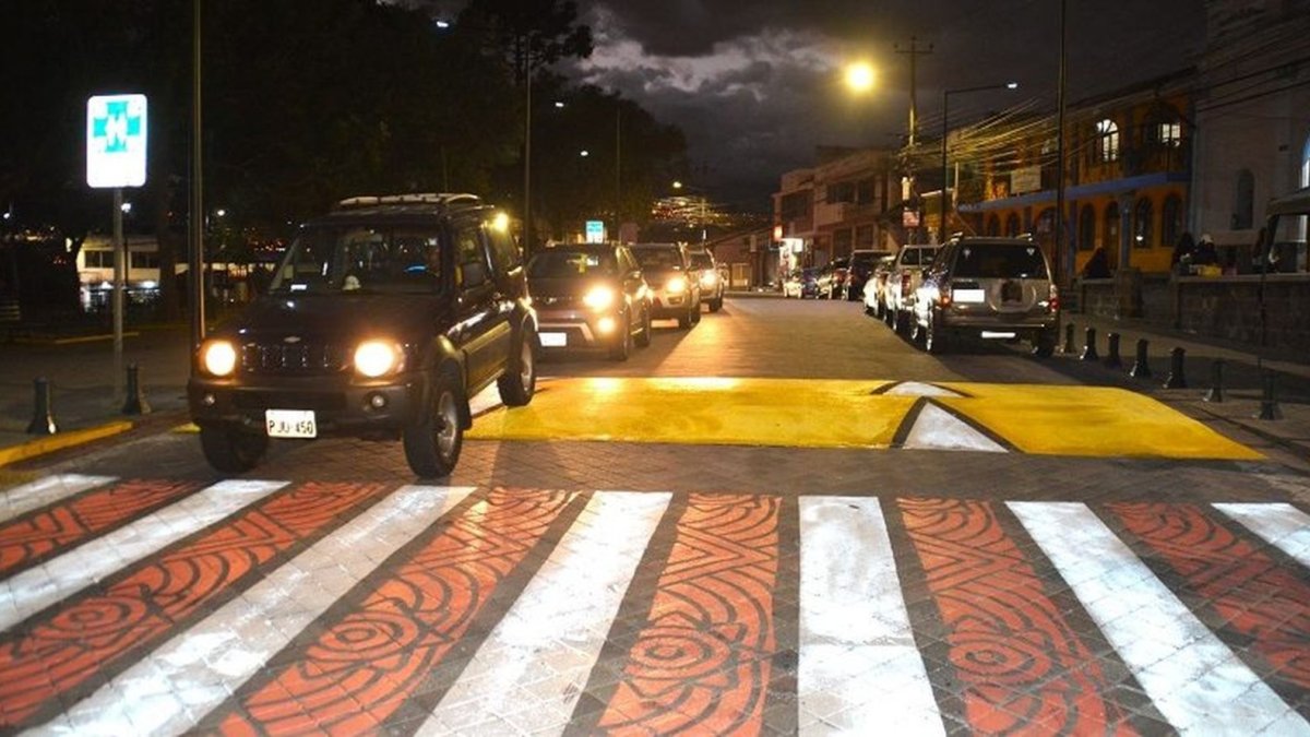 Seguridad. Calles pintadas y con iluminación son parte de los Senderos Seguros.
