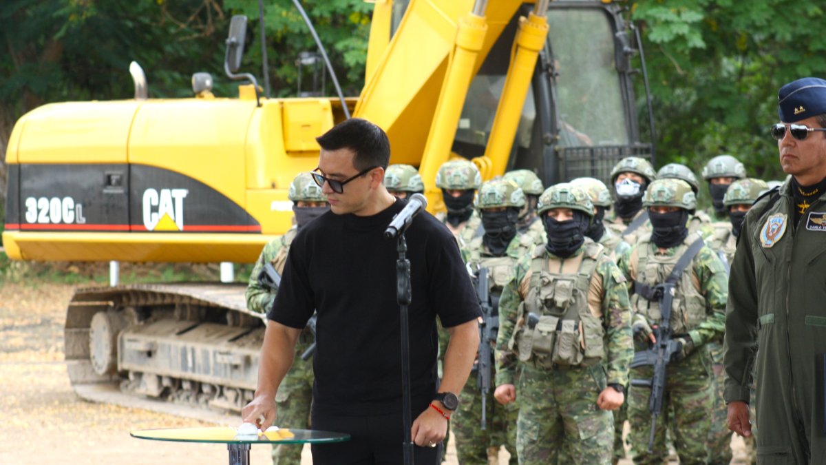 Declaración: El presidente Daniel Noboa se refirió de forma irónica sobre las presuntas declaraciones sobre su inhabilidad mental dadas en la Asamblea en un acto en Santa Elena.