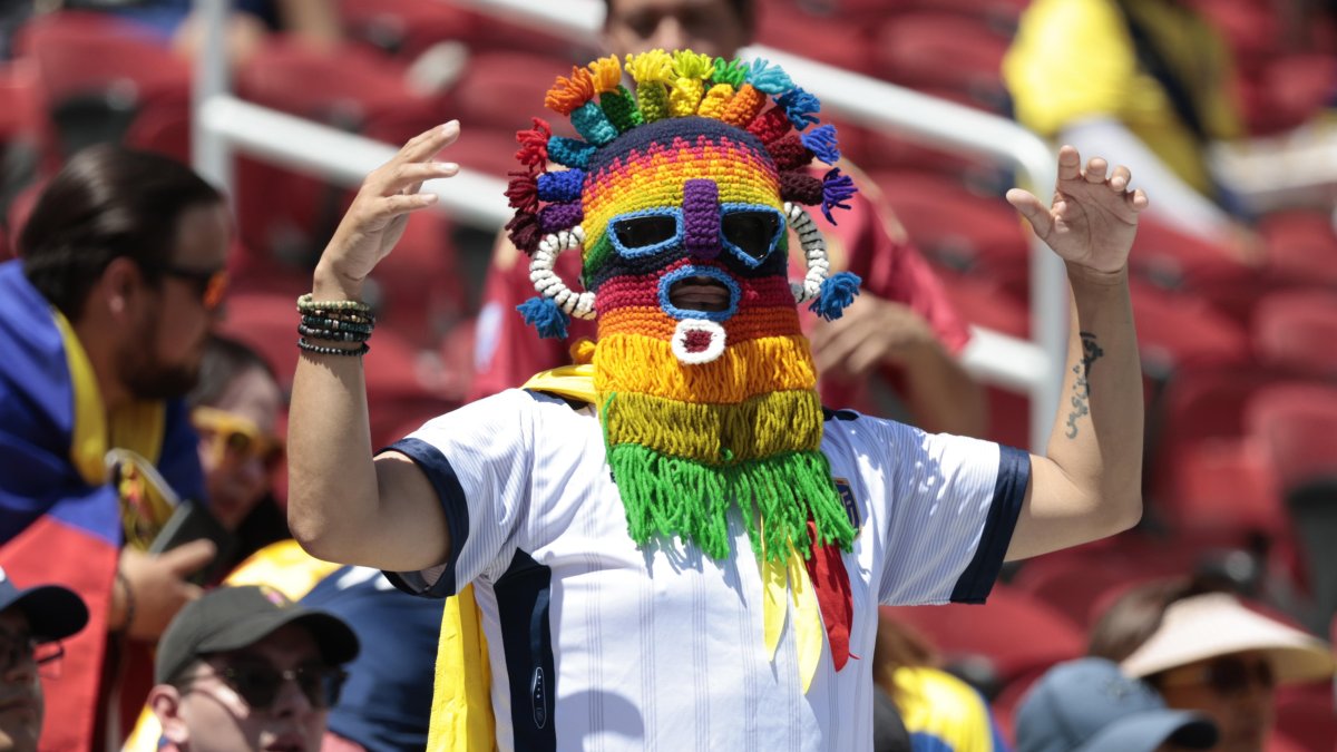 Un hincha ecuatoriano sigue a la Tri en la Copa América.