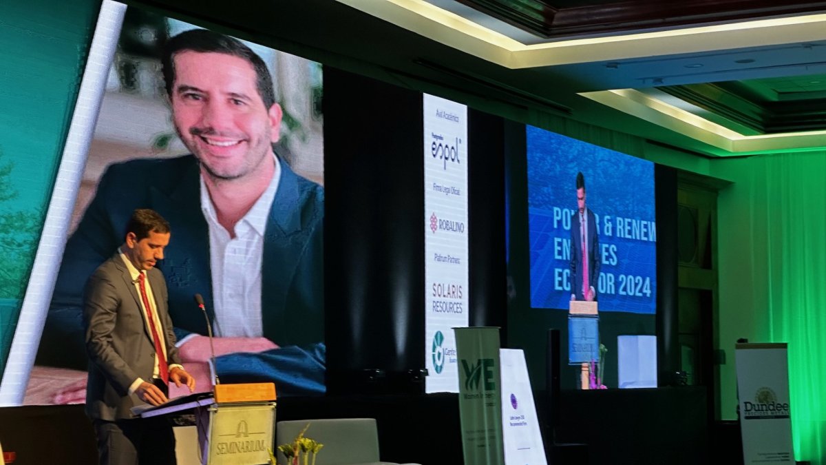 El ministro de Energía, Roberto Luque, en su ponencia en la Conferencia de Energía Renovable 2024 de Seminarium.