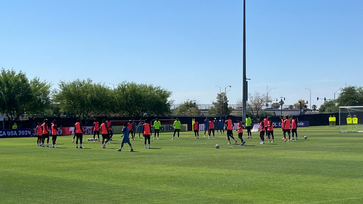 Los dirigidos por Sánchez Bas llegaron al Kellogg Zaher Sports Complex cerca de las 11:30.