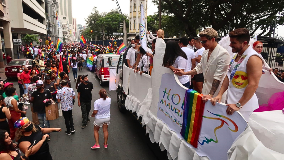 Marcha del Orgullo Gay en Guayaquil.