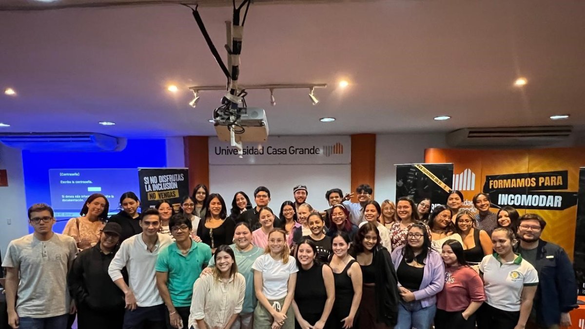 Alrededor de 50 estudiantes compartieron el encuentro con Karim- Yassin Goessinger, fundador de CILAS (Instituto de Artes Liberales del Cairo)