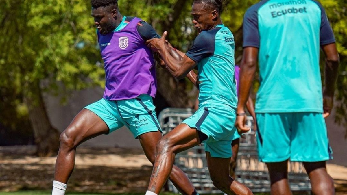 La selección ecuatoriana ya se prepara para el partido contra México.