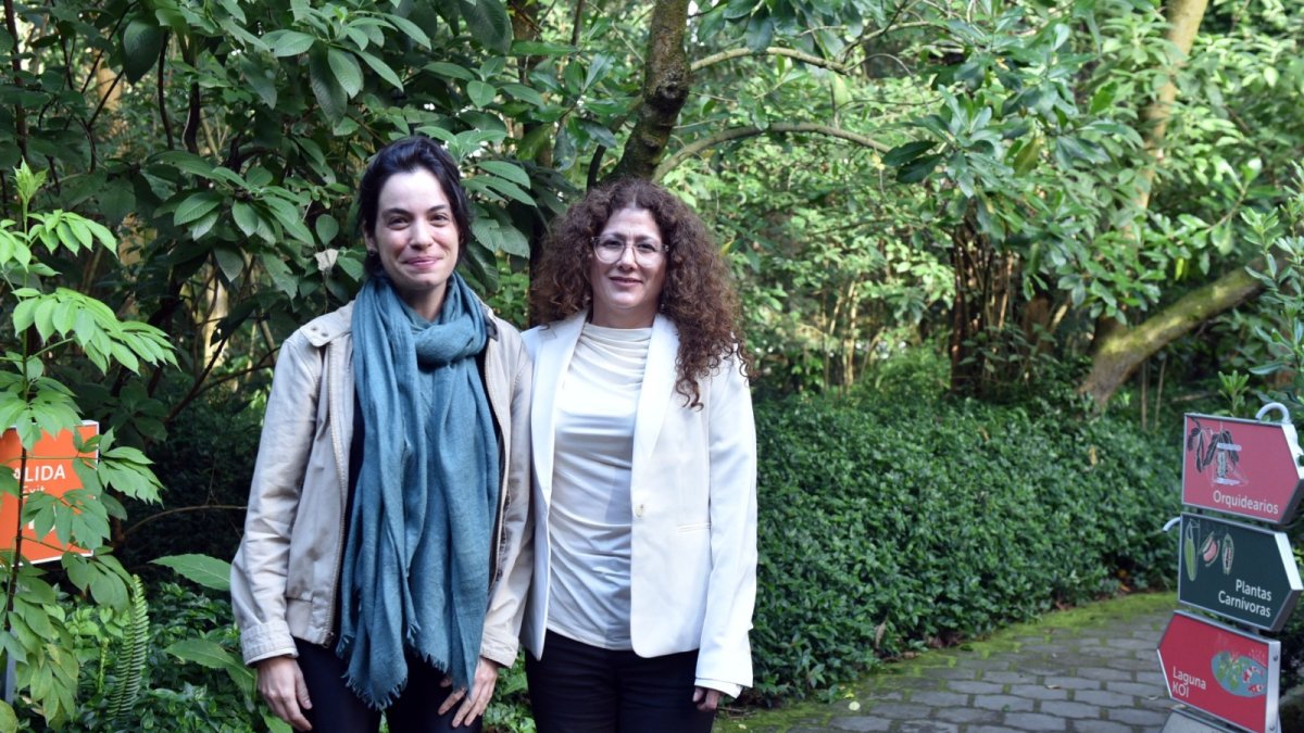 En la imagen Juliana Tinoco, coordinadora de la Alianza Socioambiental Fondos del Sur, y Fabiola Arregui, directora de la Fundación Ñeque.
