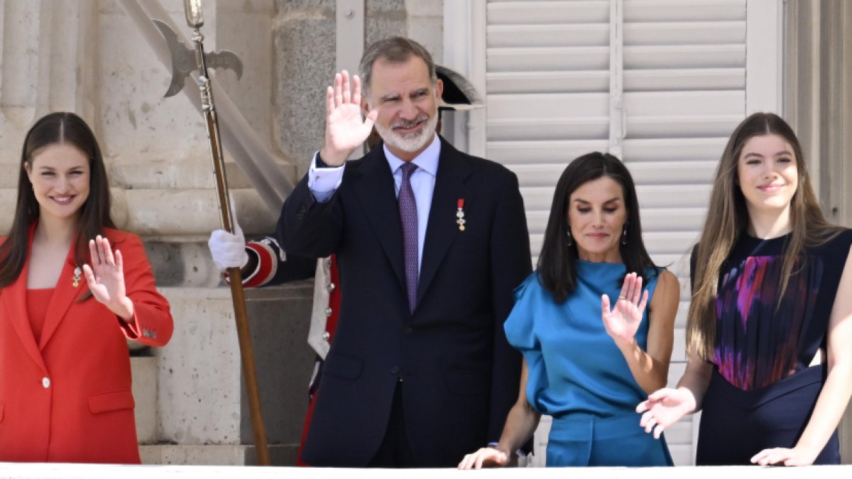 Leonor, Felipe, Letizia y Sofía, familia real.