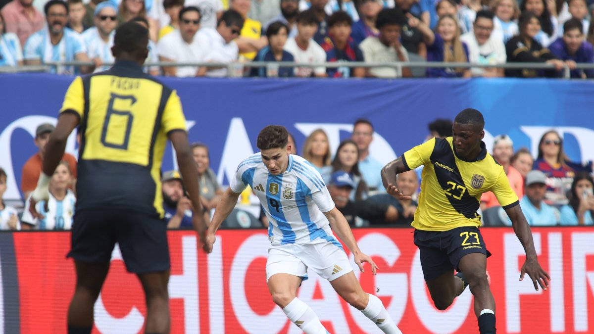 Las selecciones de Argentina y Ecuador jugaron un partido amistoso el 9 de junio, previo a la Copa América 2024