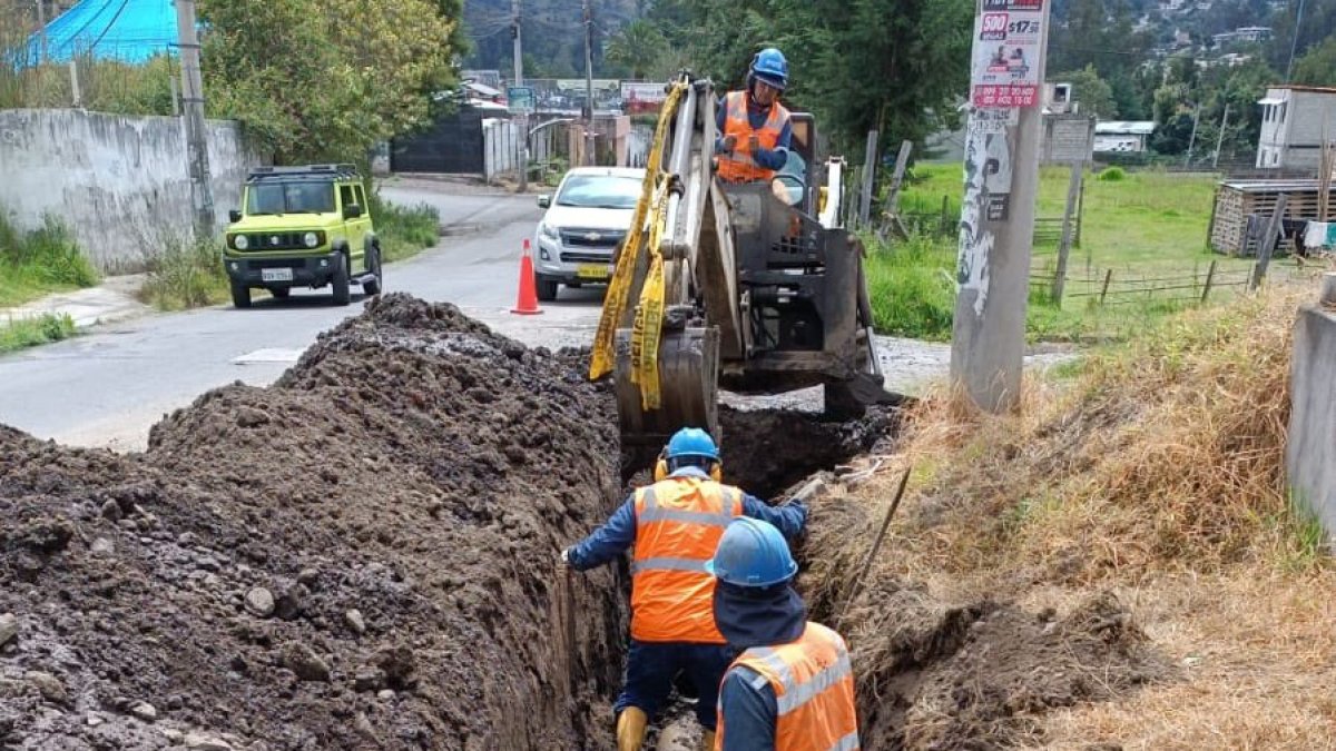 El corte se realizó por trabajos en una tubería de la Planta de tratamiento de agua, al suroriente de Quito.