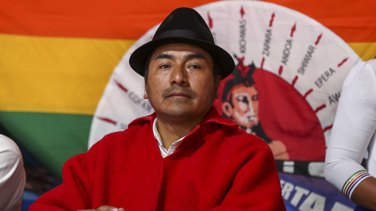 El presidente de la Conaie, Leonidas Iza, indicó que no se movilizarán el 4 de julio.